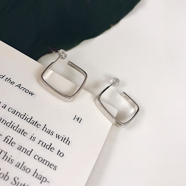 Øreringe Sølv S925 Square Fashion Jewelry Ac7428