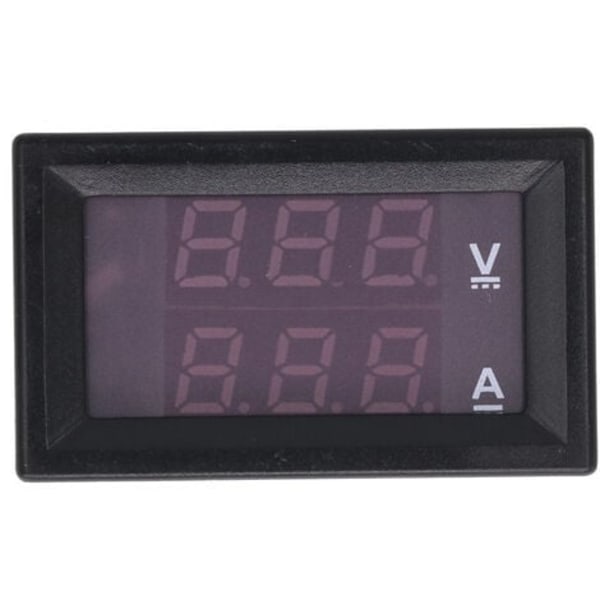 DC0-100V LED DC dual display digital strøm og digital voltmeter, 1A, rød + rød