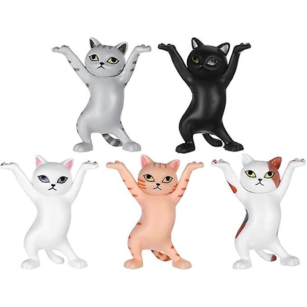 5 stykker Dancing Cat Pen Holder Funny Doll