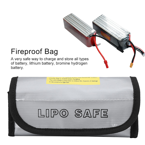 Brannsikker LiPo Batteri Sikkerhetspose - Eksplosjonssikker Lading Beskyttelsespose