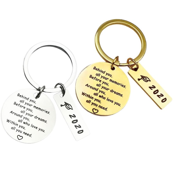 2kpl Meaningful Grads Key Holder Graduate Letters avaimenperä