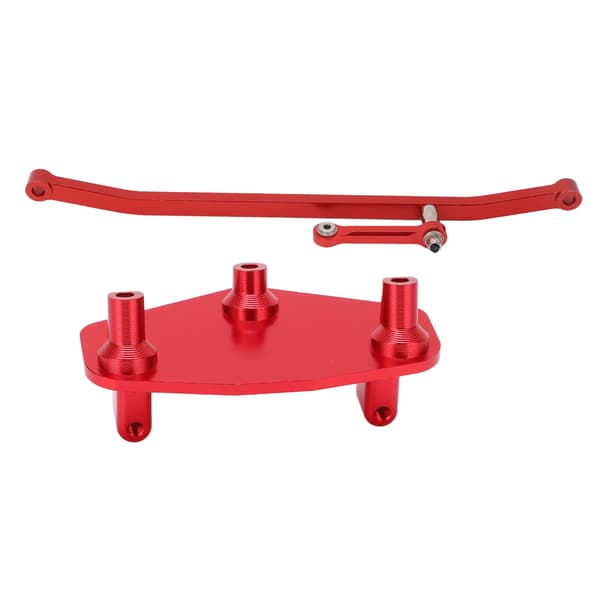 RC Aluminium Styrestangsforbindelse Servo Mount Base Sæt til LOSI LMT 4WD Solid Axle 1/8 Monster Truck Rød