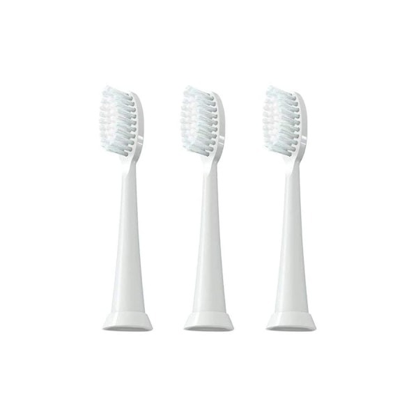 Clean Sonic elektrisk tandborste ersättningshuvud 3-pack vit