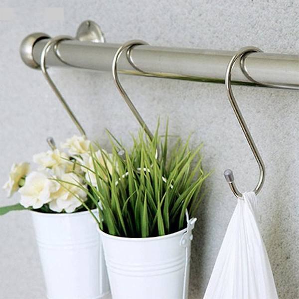 20 Pack Heavy Duty S Kroker Pan Gryteholder Stativ Kroker Hengehengere S Formede kroker For Kjøkkenutstyr Gryter Utstyr Klær Vesker Håndklær Planter Silver