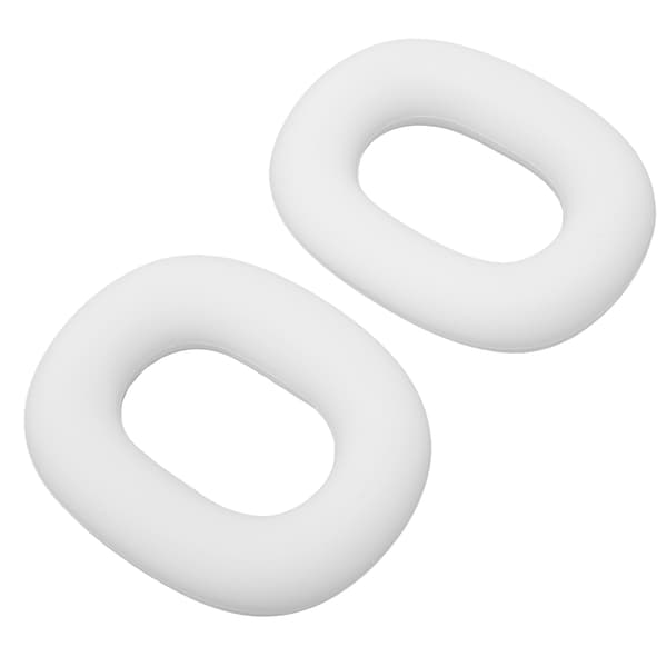 Erstatningsøreputer for headset, silikon, svettebestandige øreputer for IOS Earbuds Max, hvit