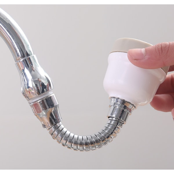 Tre-trinns kran vannbooster sprinkler anti-sprut vannbesparende kran (lang),