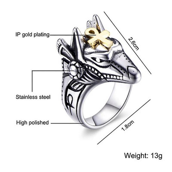 Självförsvarsring i rostfritt stål Retro Wolf Knuckle Ring för män och kvinnors överlevnadsskyddsring Bärbara fingervapen