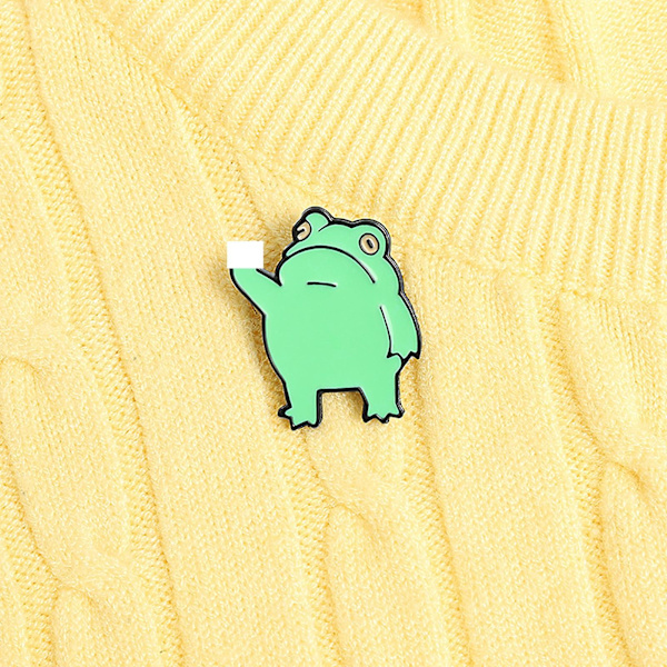 5 st Brosch Pin Rolig Anime Legering Söt Groda Tecknad Djur Brosch För Barn