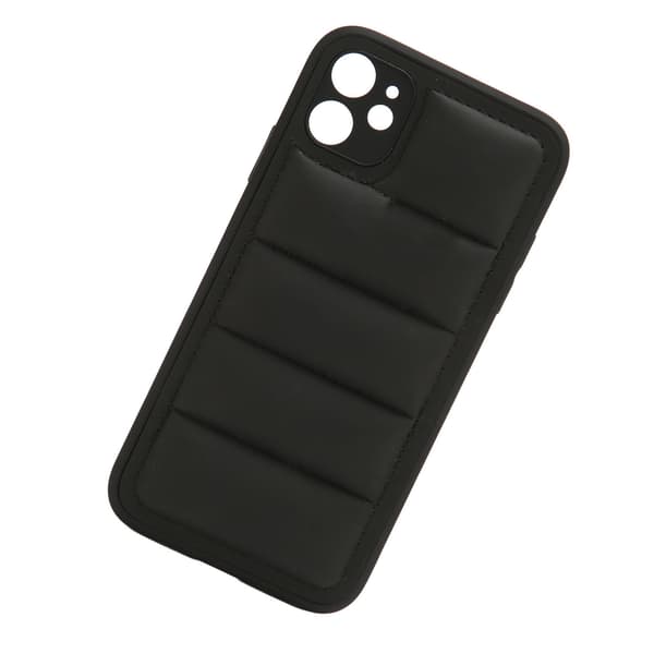 Svart Bomull Dun Stötsäker Slim iPhone 11 Skyddsfodral