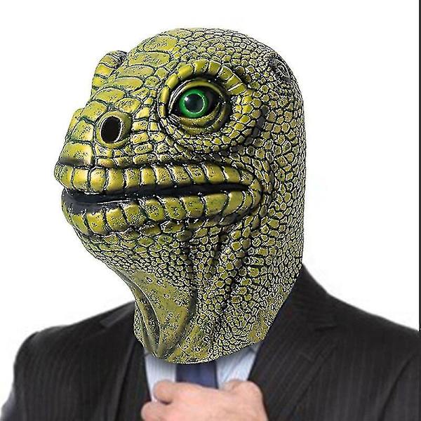 Lzards Head Mask Cosplay Anime Halloween-asusteet Asusteet Lateksinaamiot Fte De Carnaval Mascarade Asusteet