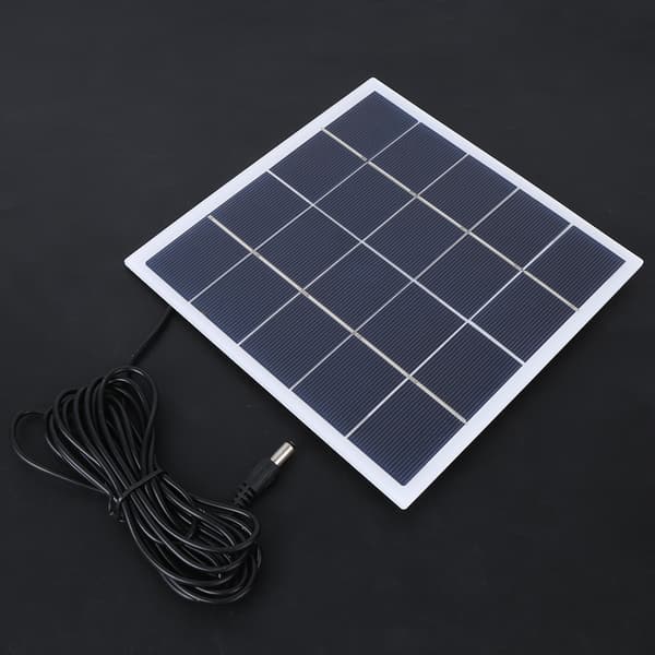 4W 5V Polykrystallinsk Solcellepanel Utendørs Bærbar DC-lader for 3.7V Hagelys