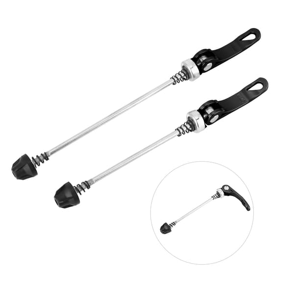 Mountainbike Quick Release Spyd Sæt Forreste Bageste Aksel Sort 1 Par