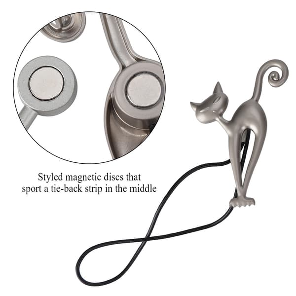 Kattformade Magnetiska Gardinerhållare