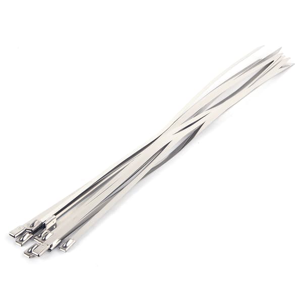 10 m Performance Eksosvarmebeskyttelse Manifold Downpipe med 10 Kabelbånd
