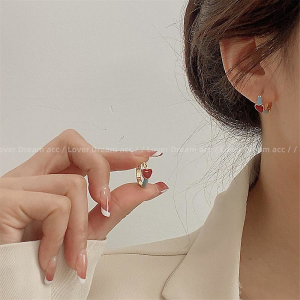 Örhängen Metallic Element Heart Stud Girls&#39; Modesmycken Ac2433 D139
