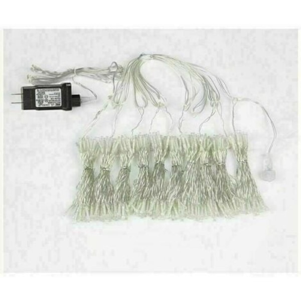 Gardinlys Batteri eller USB-plugg 10x10 fot med fjernkontroll, 300 LED-juledekorasjoner til soveromsterrassestreng Li