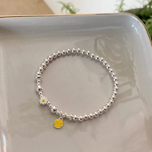 Armbånd Flower Stud S925 Sølv motesmykker Ac5087 2