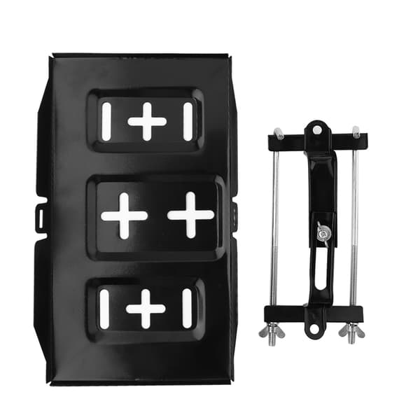 Universal Järnbatterifack Justerbar Hållfastklämma Kit