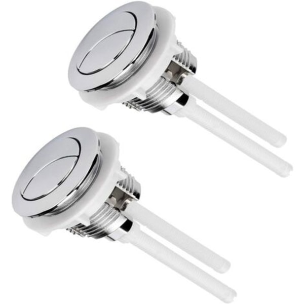 Universal toalettsisterne trykknapper 38 mm dobbel spyleknapp Standard dobbel skylleknapp 2 stk.