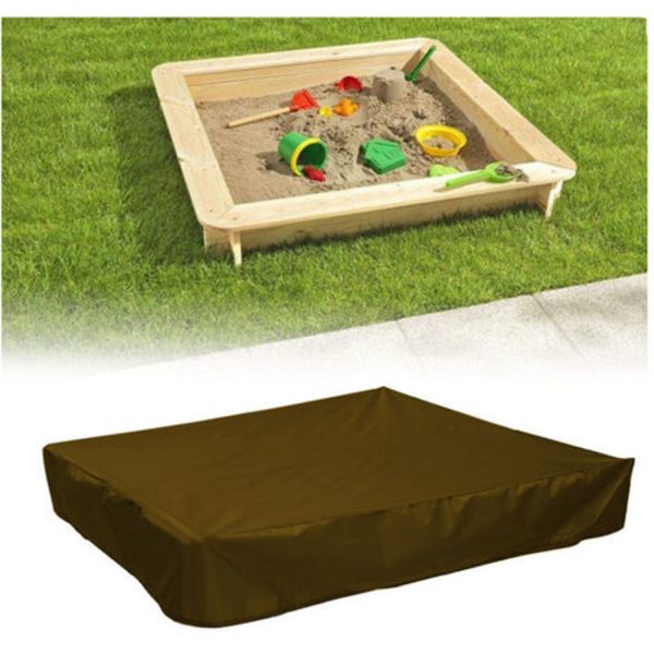 Hage regntrekk - Firkantet solskjerming - Sandsikkert trekk (Brun) 120*120*20cm