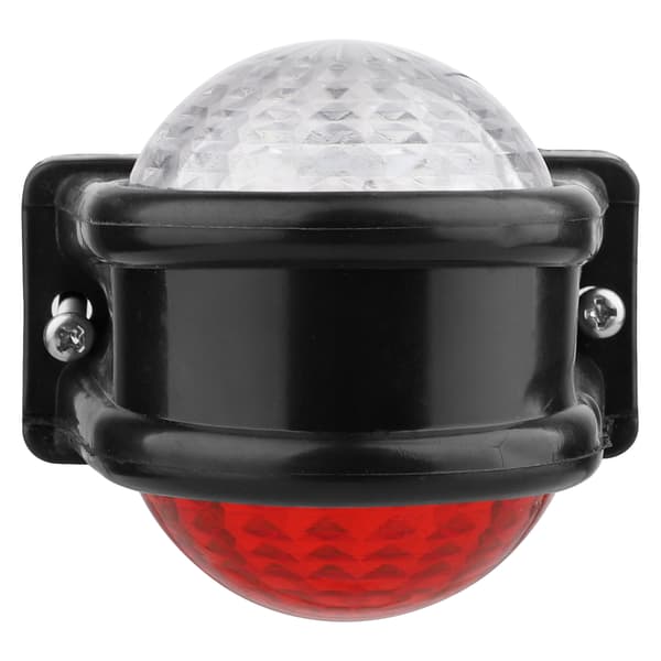 8 LED Rød Hvid Rund Kant Lys 10V til 30V