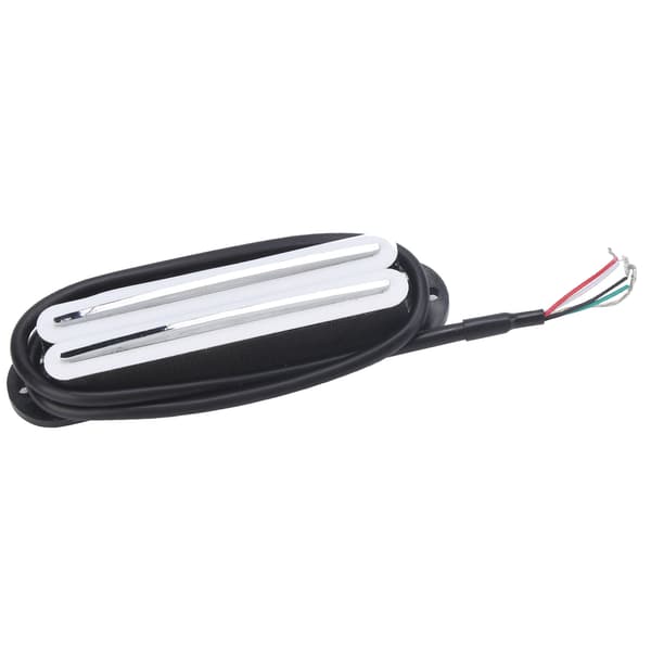 11K Dubbel Hot Rail Humbucker Pickup Keramisk Magnet ABS Elgitarr Tillbehör Vit Silver