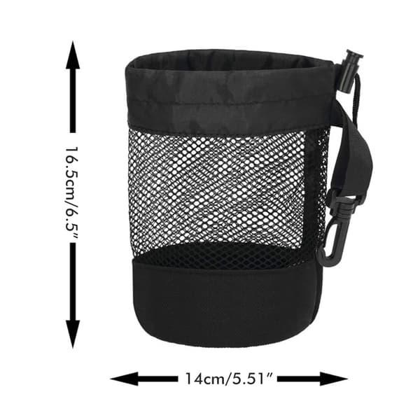 Nylon Mesh Boldpose med Snøre, Opbevaringspose, Holder, Tilbehør