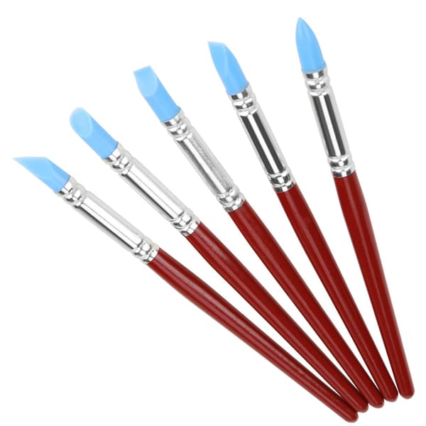 Gummispidser Ler Skulptur Carving Tool Set (5 stk)