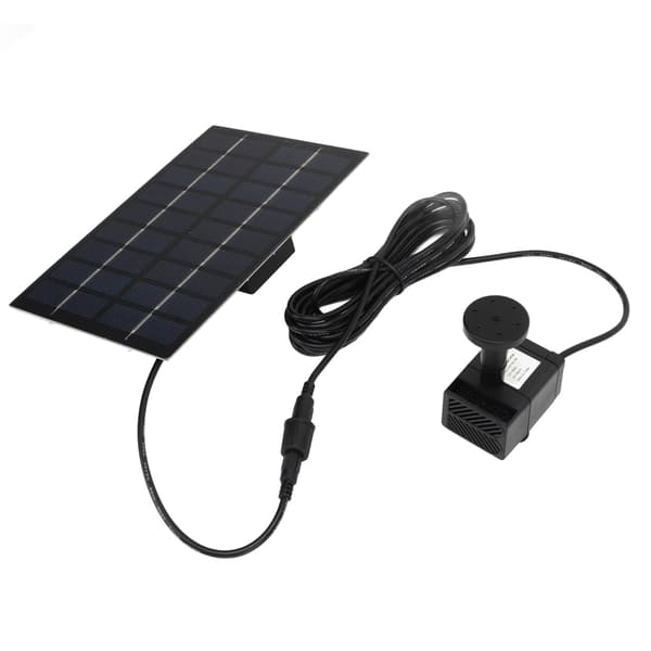 Solcellevandpumpe Kit 9V 1.8W Nem Montering Anti-tilstopningsnet Dyser Have Pool Dekoration