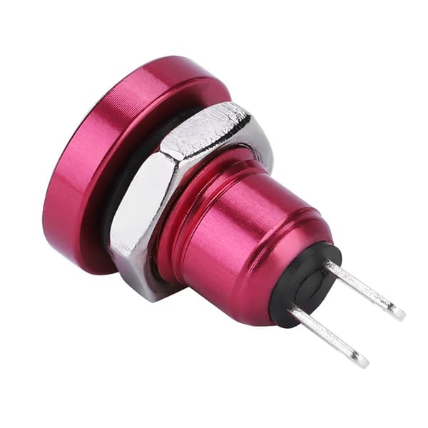 24V 8mm Mini Vanntett Momentan Trykknapp Strømbryter Sinklegering