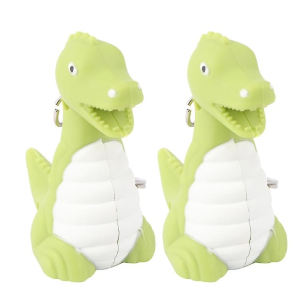 2kpl Dinosaur Avaimenperä Led Light Creative Vocal Avaimenperä Avaimenperä Avaimenperä Riipus Koristepuhelimeen