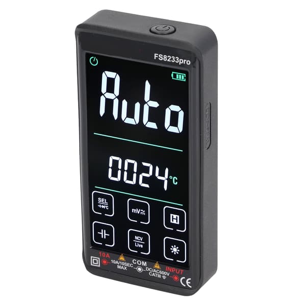 Digitalt Multimeter Touch Screen LED-display AC DC Spændingsmodstand Kapacitanstester