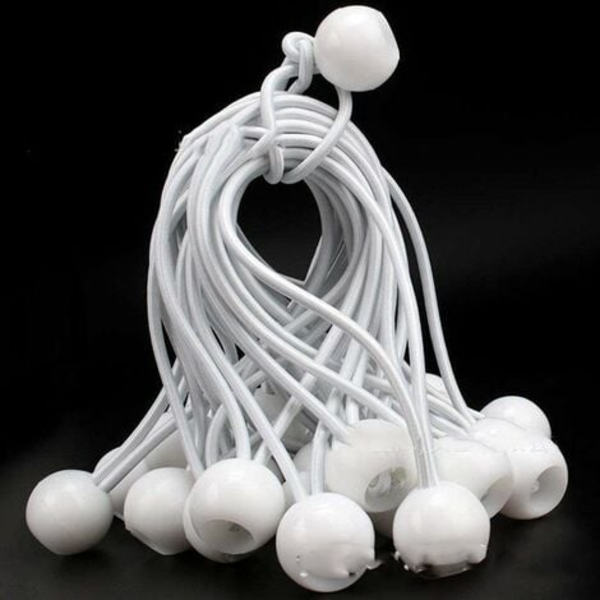 40 st Elastic Ball Bungee Linor, Tarp Spännare för Gazebo, Camping, Tältlinor, Gardiner Förlängningssele