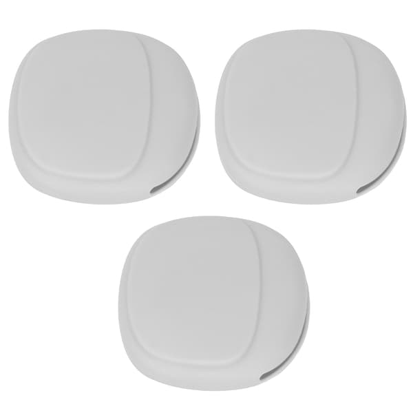 3PCS Mini Silikon Hörlursfodral Portabel Förvaringsväska Hem Grå