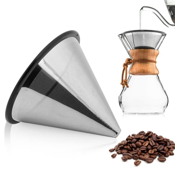 Kaffefilter i fintmasket rustfrit stål