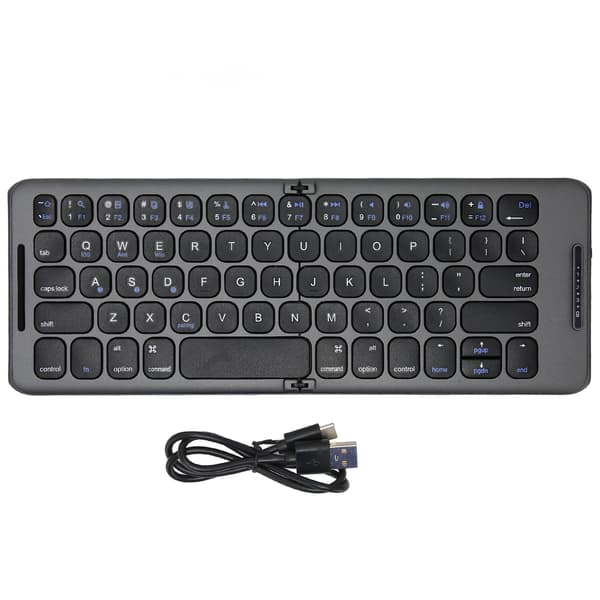 Kokoontaitettava Bluetooth-näppäimistö 65 näppäintä Multi Device Wireless Type C PC-tableteille