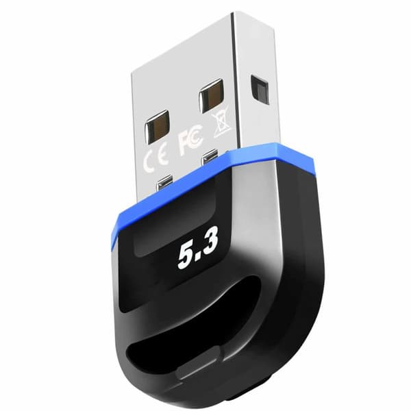 Bluetooth USB-adapter 5.3-dongle for rask dataoverføring, driverfri, PC-kompatibel