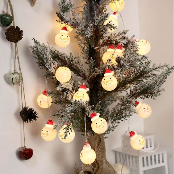 LED Santa Claus String Lights Batteriljus Holiday Lights
