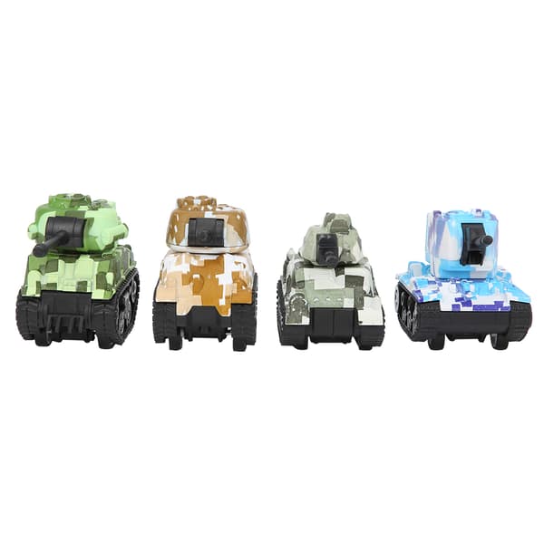 4 kpl Alloy Camouflage Tank Pull Back Lelumalli Simulaatiolahja