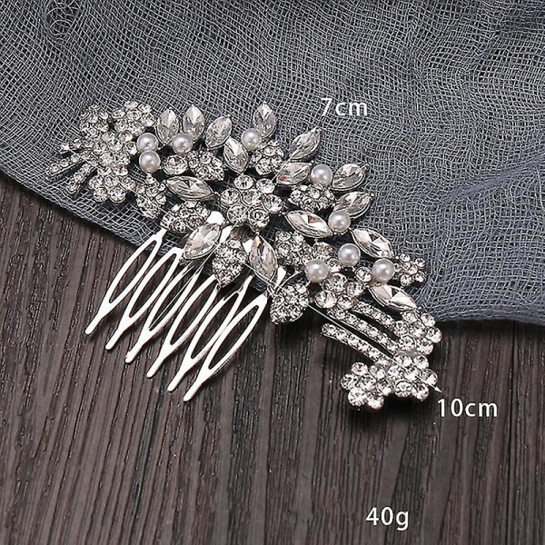 Pearl Flower Hårklämmor Legering Hårstyling Sidokam Brudhårbit Hårtillbehör för kvinnor