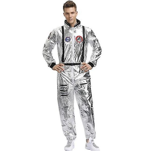 Astronaut Rymddräkt Jumpsuit Halloween Cosplay M men