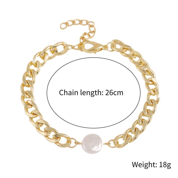 Armbånd Pearl Fashion smykker B2451 S2003-09
