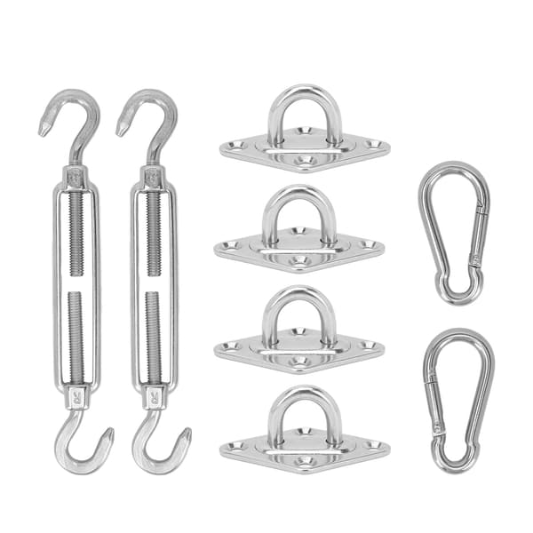 Solsejl Hardware Kit Rustfrit Stål Baldakin Installation Robust Struktur