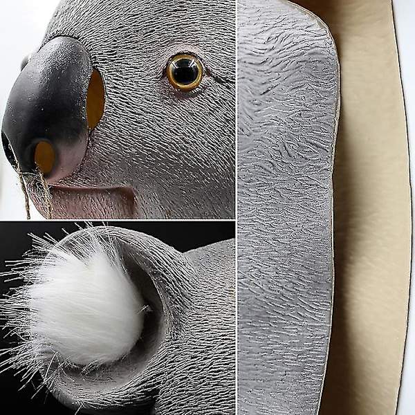 Zk Halloween Latex Party Mask Koala formet hodeplagg