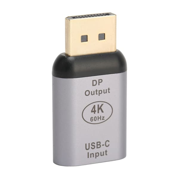 USB C til DisplayPort Adapter 4K 60Hz Plug and Play Kompakt Bærbar til Windows Android OS X