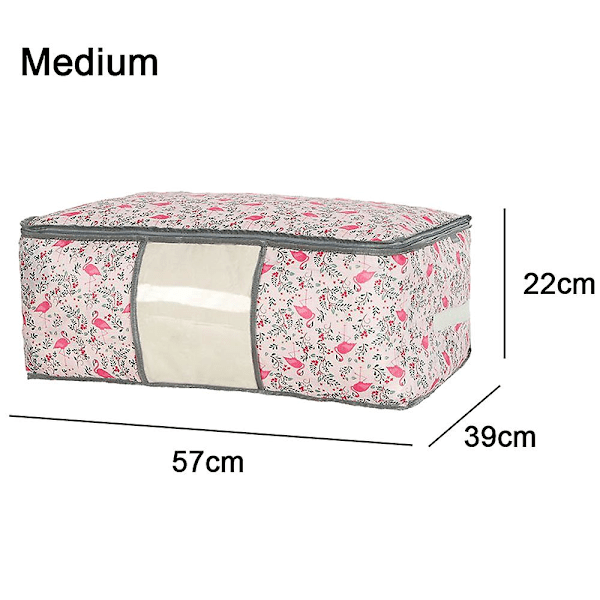Quilt Organizer Väska Kläder Packpåse Förvaringsväska M pink