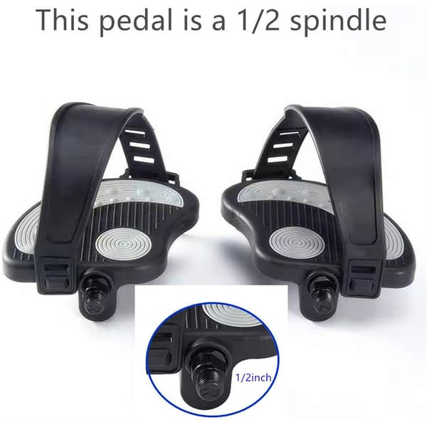 Clipless Cykelpedaler med Tåclips og Stropper - Forbedret Cykeloplevelse