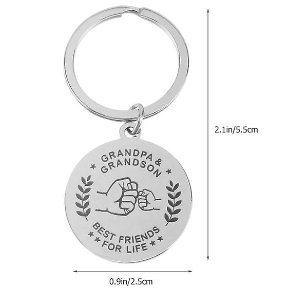2 kpl Delicate Key Ring Decor Father&#39; S-päivän avaimenperä