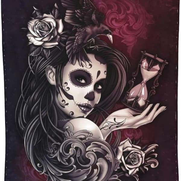 100CM x 130CM Halloween-teppe, perfekt for sofafester og senger - 74