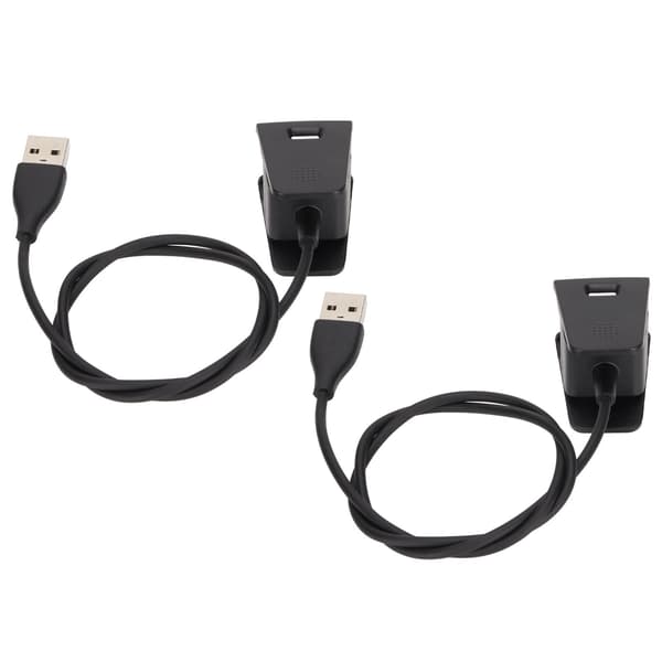 2 st Smartwatch Laddare USB-kabel Dockningsadapter för Fitbit Charge 2